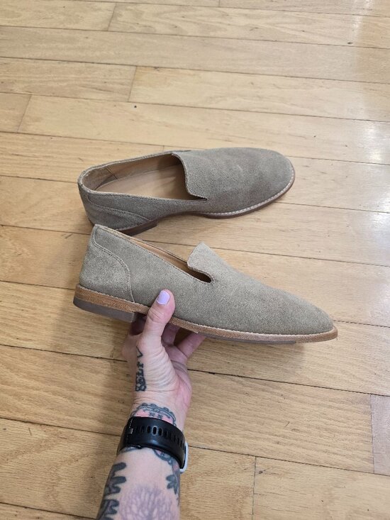 Tecovas Other - Tecovas | Venetian Taupe Suede Minimalist Quiet Luxury Loafers | Mens 7.5